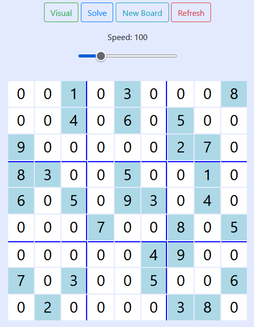 Sudoku Solver with HTML, CSS, and JavaScript